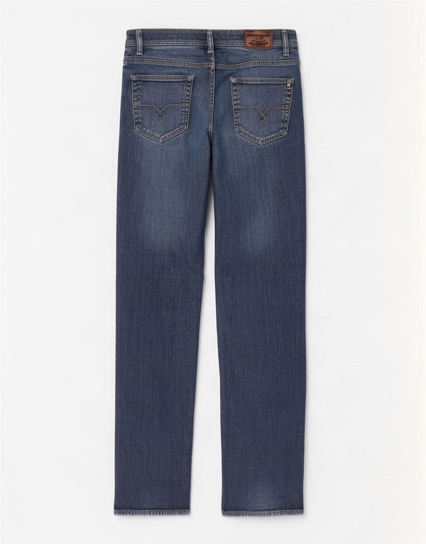 Jeans dritti da uomo Pierre Cardin W36 L34 cotone blu navy