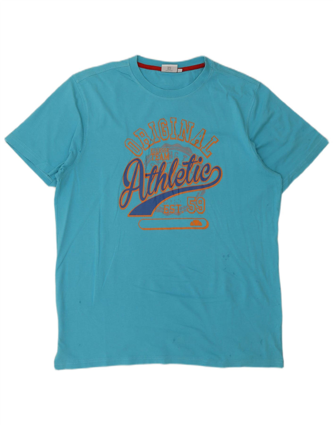 T-shirt grafica da uomo Ellesse Top XL in cotone blu
