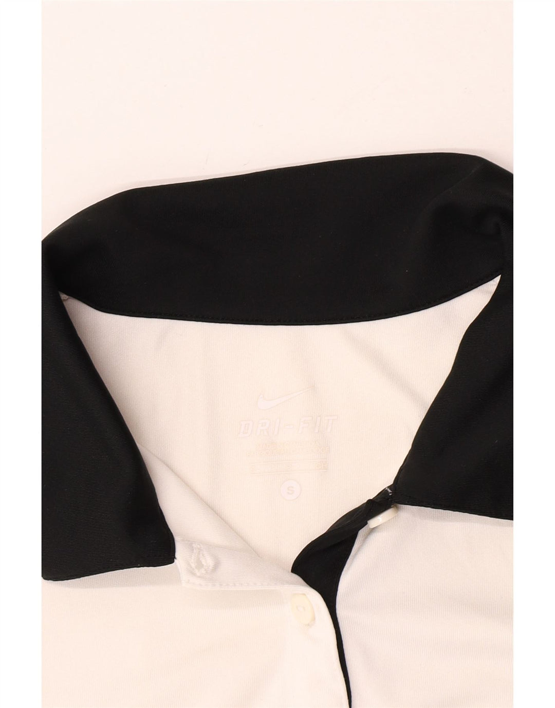 Polo Nike Dri Fit da donna UK 10 Small White Colourblock