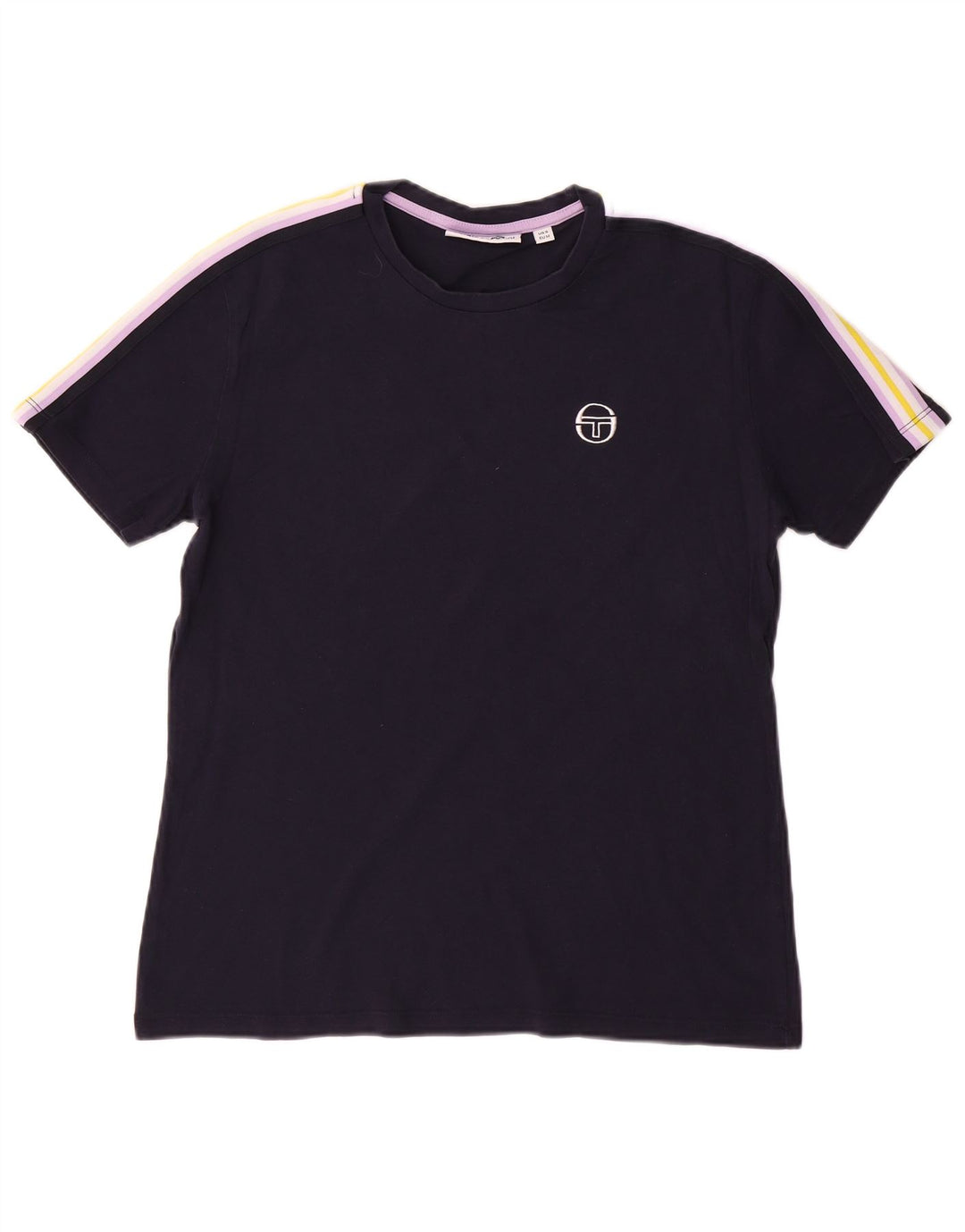 SERGIO TACCHINI T-shirt da uomo Top Small Blu Navy Colourblock