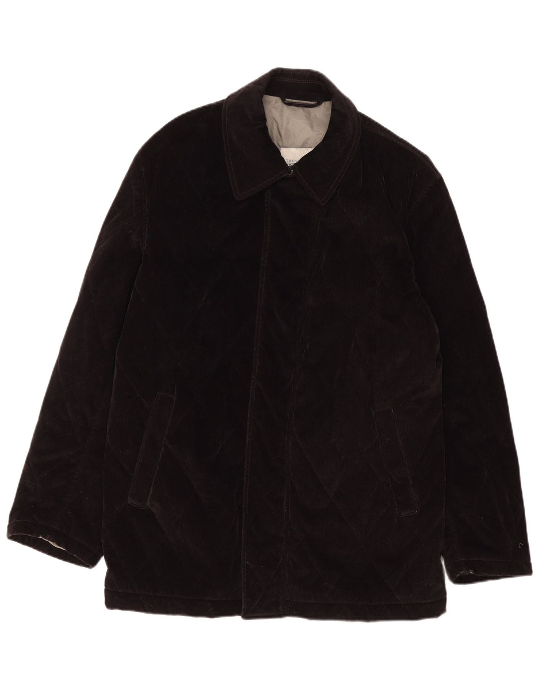 Giacca Trussardi Uomo In Velluto Trapuntato IT 50 Large Marrone