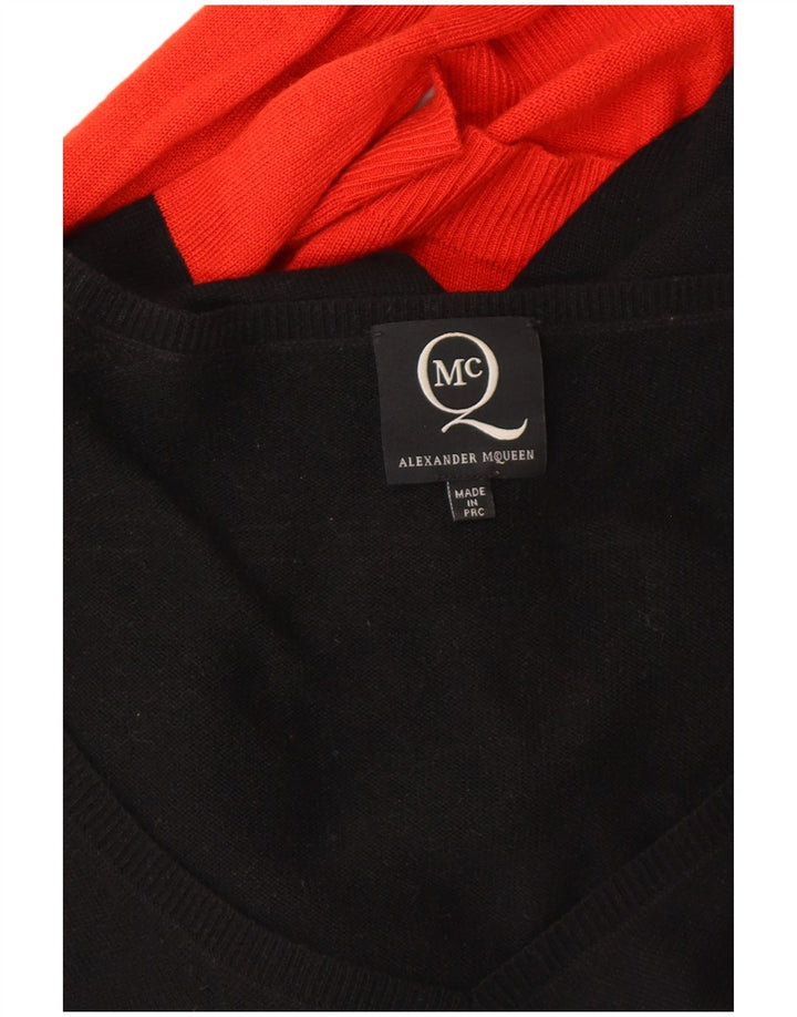 ALEXANDER MCQUEEN Abito maglione da donna IT 42 Designer in viscosa nero medio