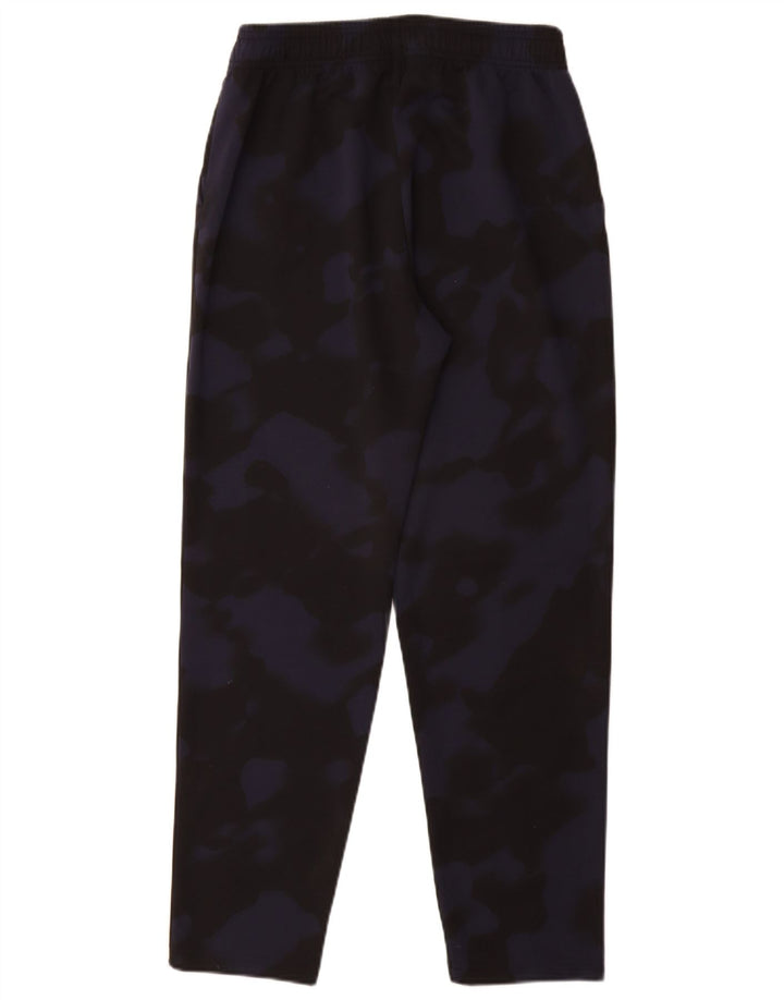 ADIDAS Boys Tracksuit Trousers 15-16 Years  Navy Blue Camouflage Polyester