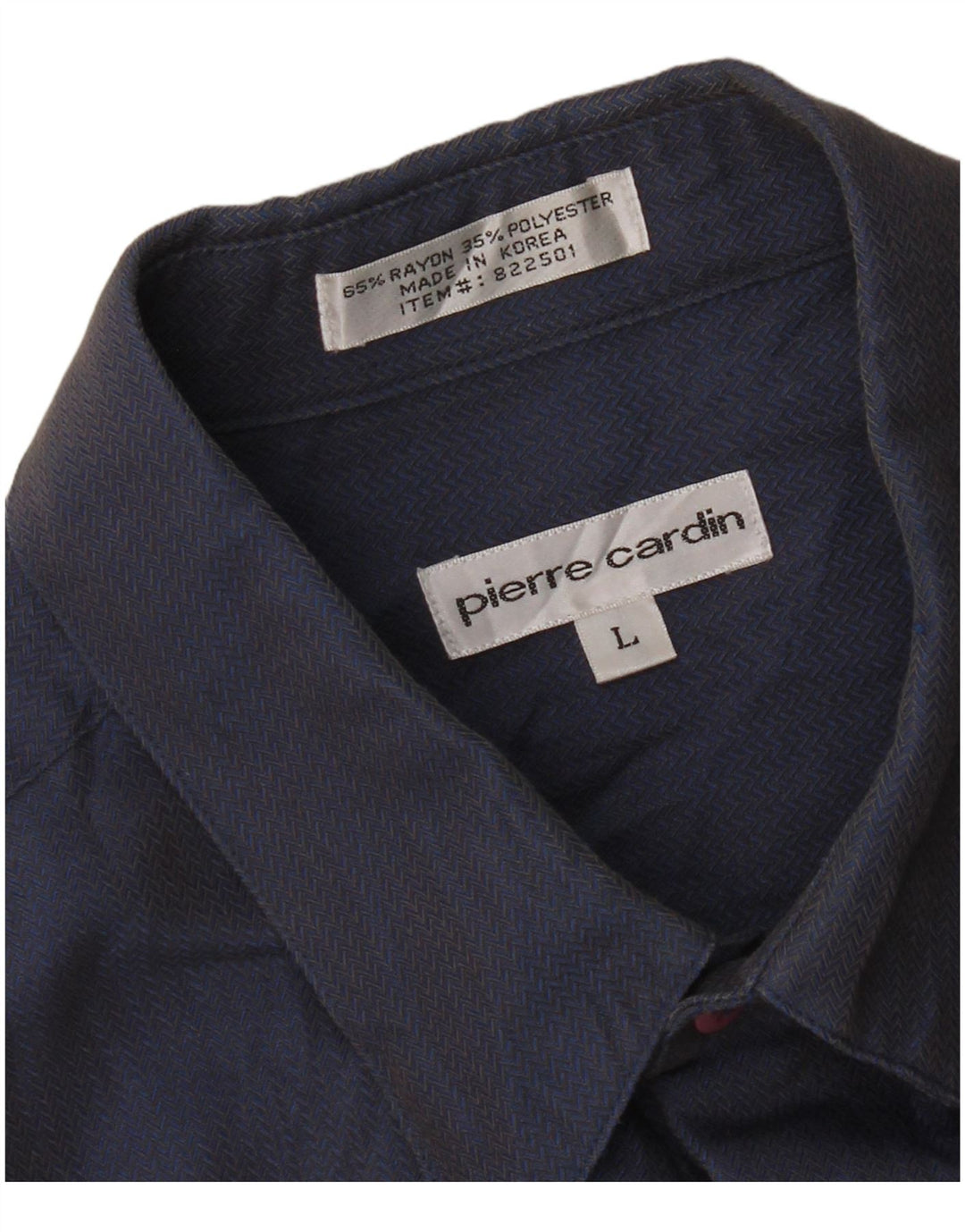 Camicia da uomo Pierre Cardin grande rayon geometrico blu