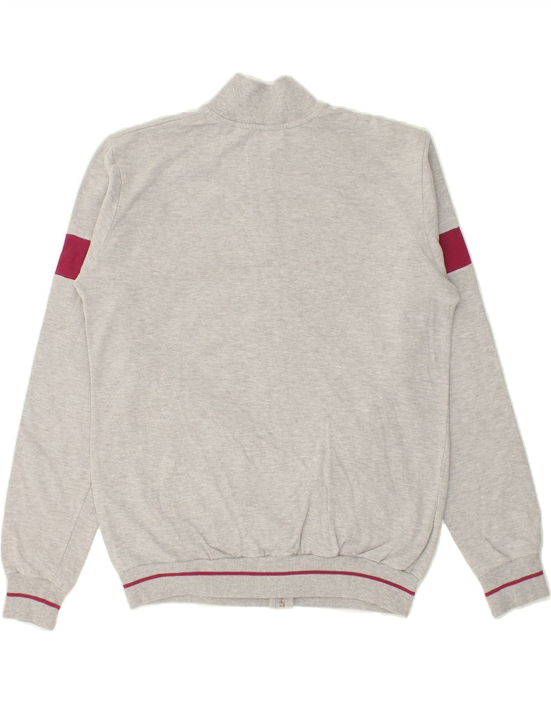 LOTTO Womens Graphic Tracksuit Top Jacket UK 16 Large Grey Colourblock Vintage Lotto and Second-Hand Lotto from Messina Hembry 