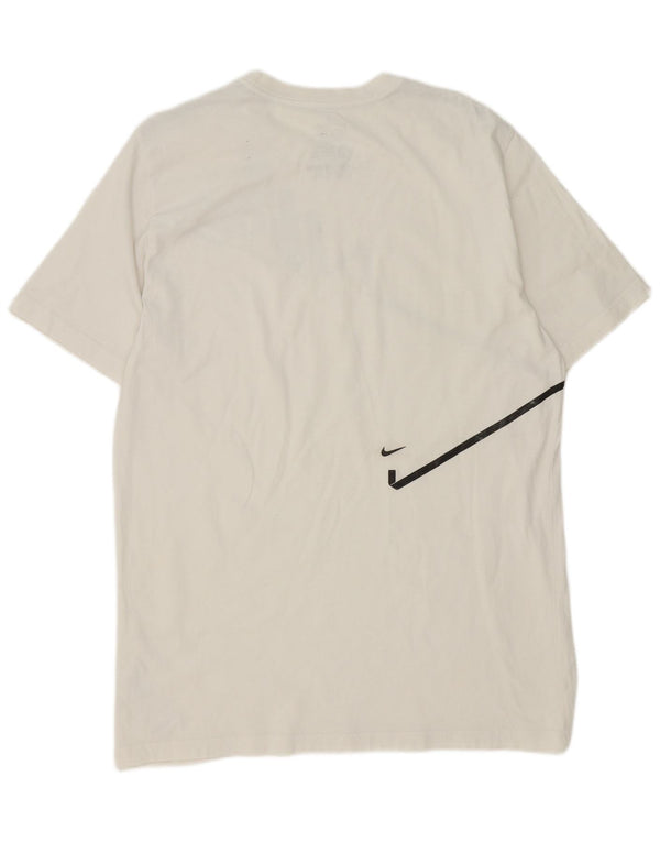 T-shirt grafica da uomo Nike Standard Fit XL in cotone bianco