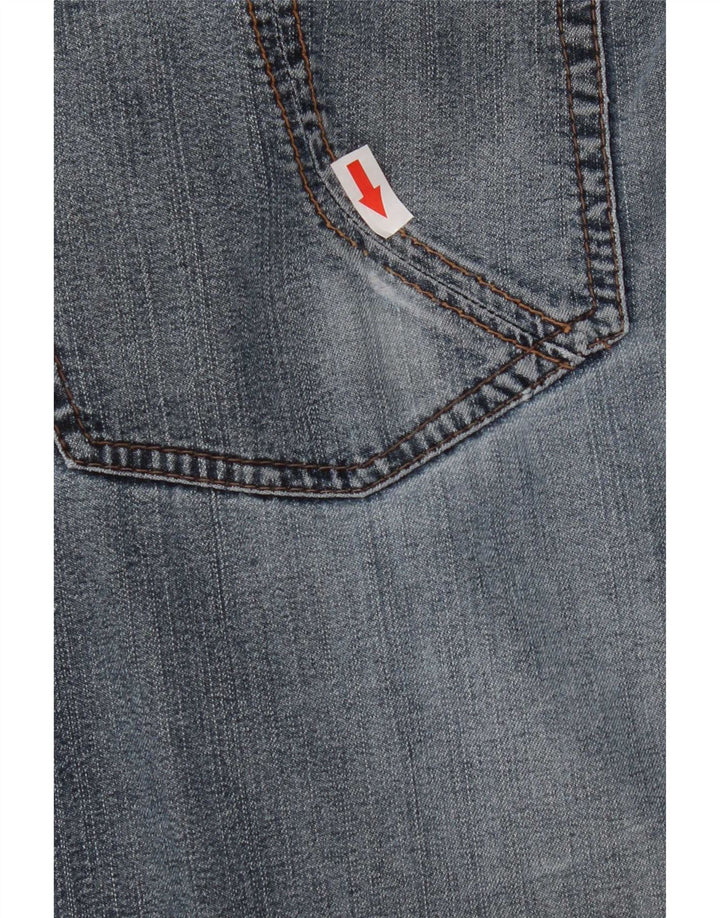 Jeans Straight Uomo Trussardi W34 L32 Blu Cotone