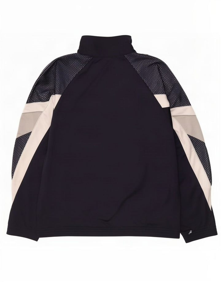 Giacca superiore della tuta da uomo Champion, poliestere color block medio blu navy