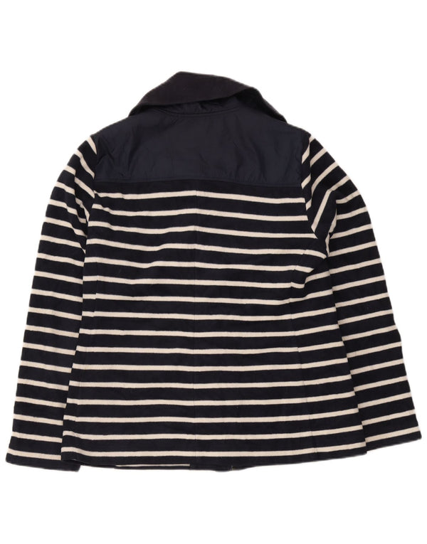 Giacca in pile da donna Nautica UK 18 XL Nautica in poliestere a righe blu navy