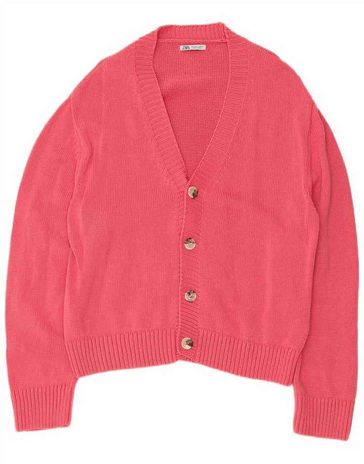 Maglione cardigan da uomo Zara piccolo rosa