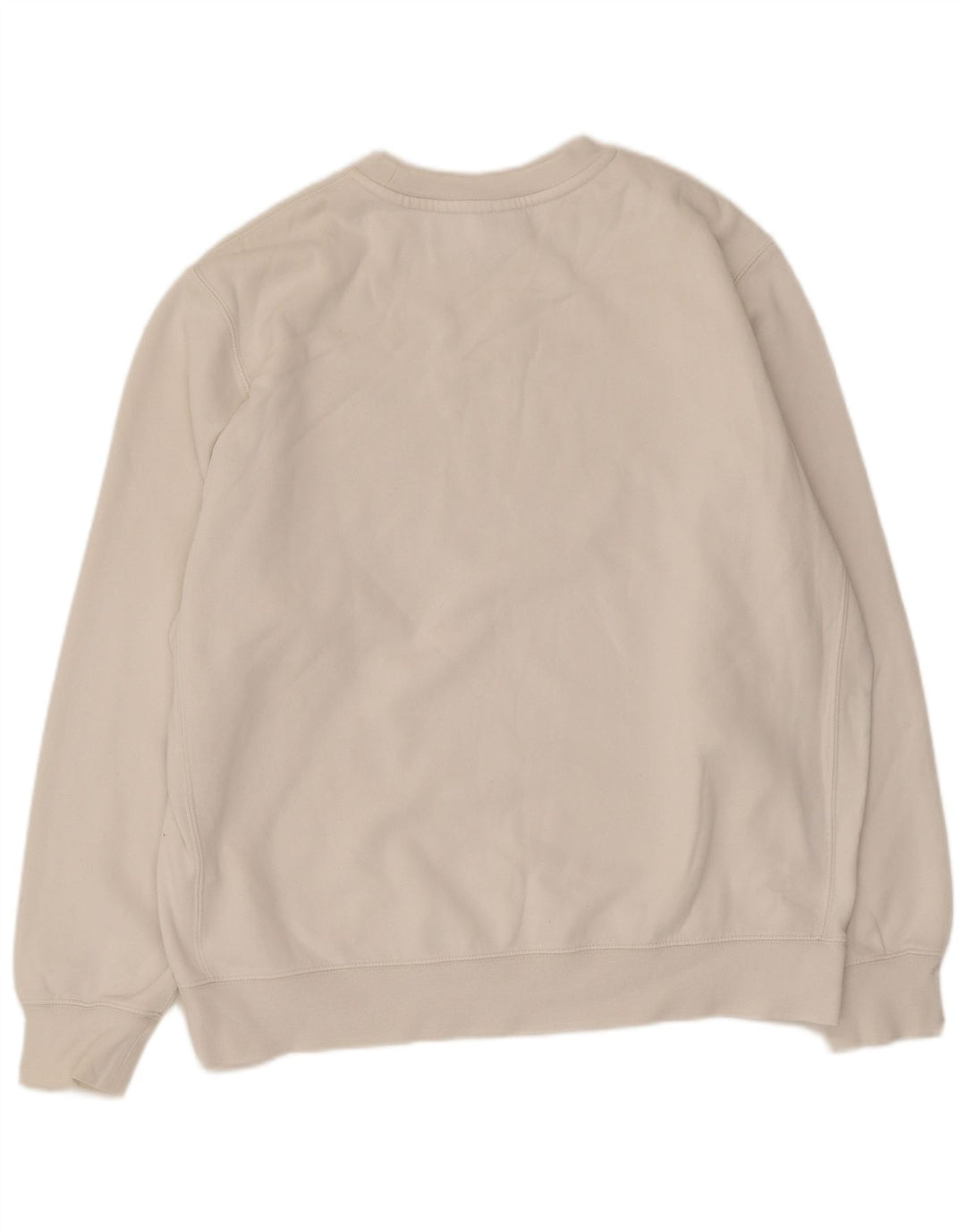 Felpa Nike Uomo Maglione Large Bianco Cotone