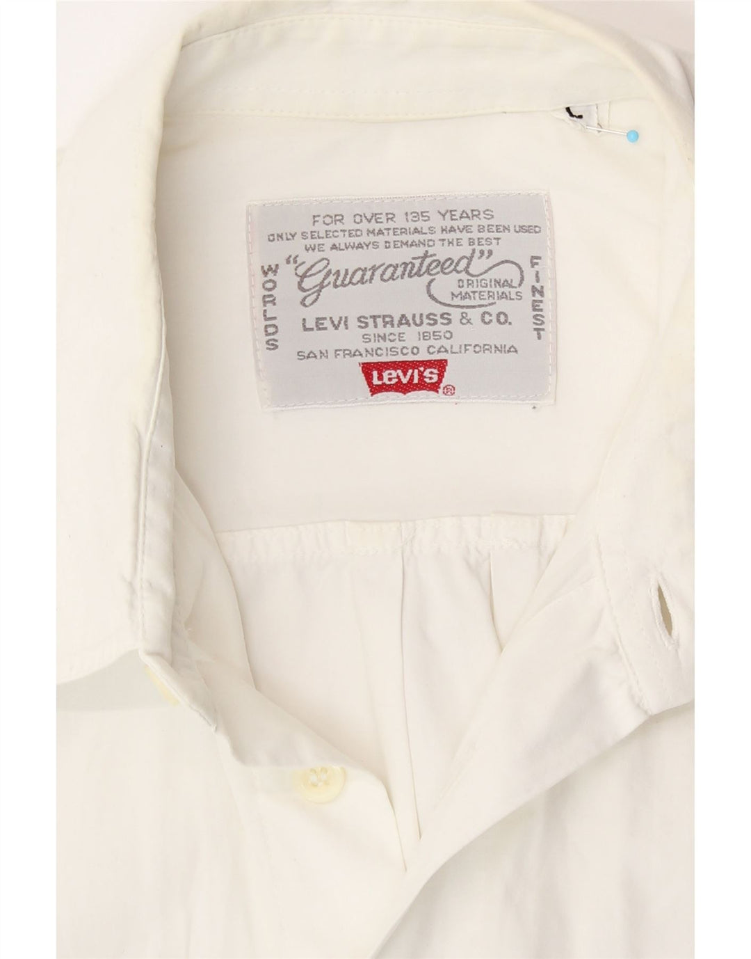 Camicia a maniche corte da uomo Levi's Large bianca