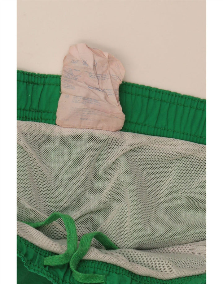 Pantaloncini da bagno grafici da uomo Champion, grandi, in poliestere color block verde