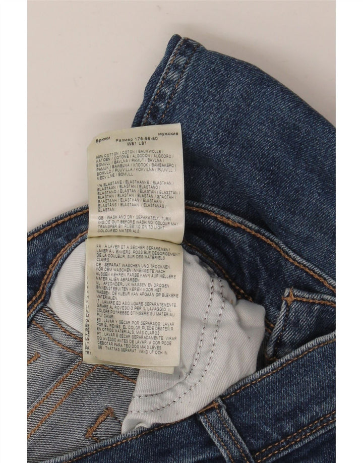 Jeans dritti da uomo vestibilità regolare WRANGLER W32 L32 cotone blu
