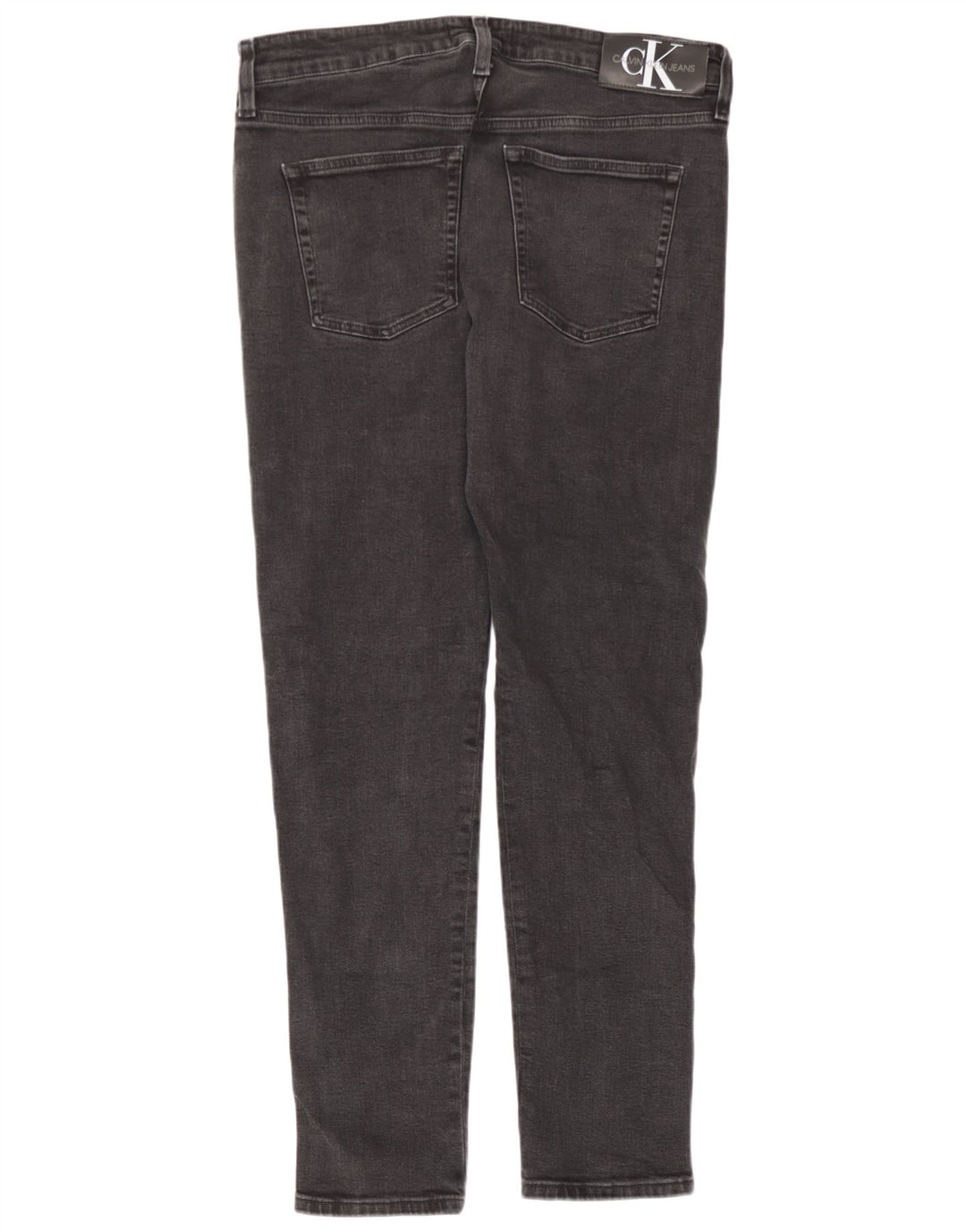 Jeans slim grafici da uomo Calvin Klein W34 L32 cotone grigio
