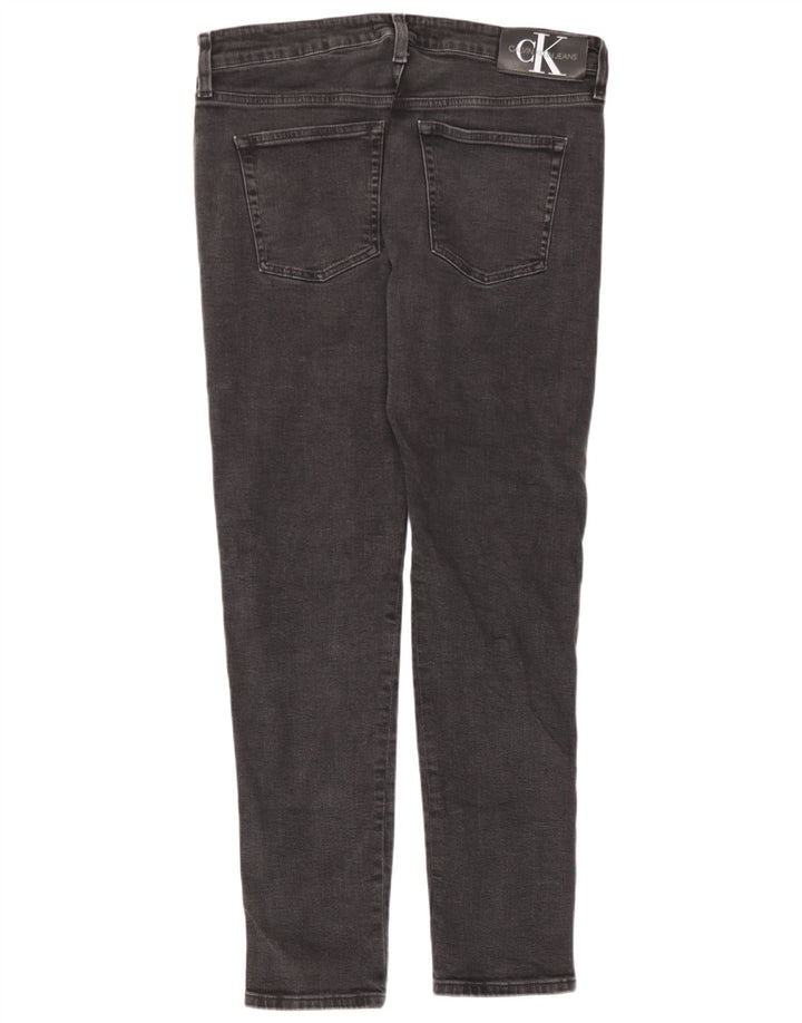 Jeans slim grafici da uomo Calvin Klein W34 L32 cotone grigio