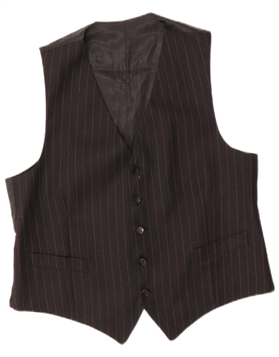Gilet vintage da uomo piccolo a righe nere