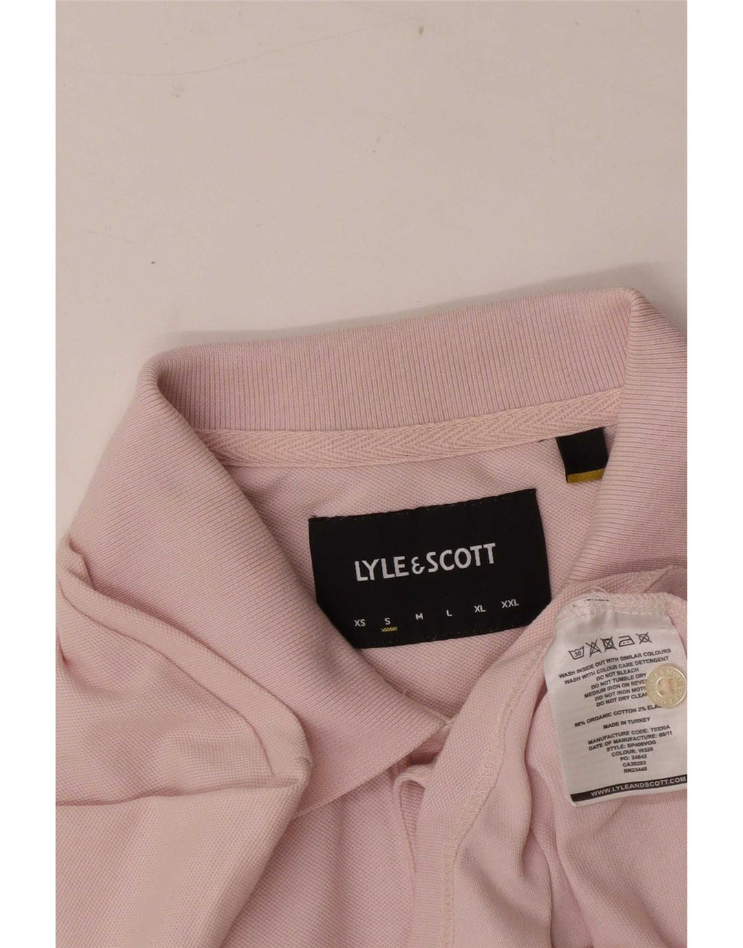 Polo da uomo Lyle & Scott piccola in cotone rosa