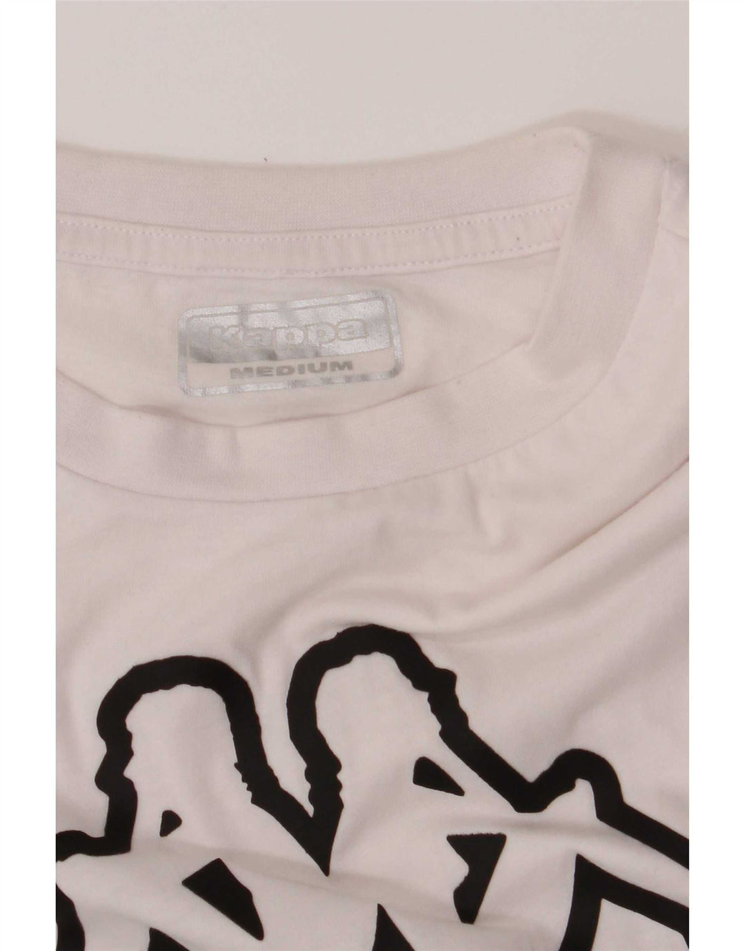 T-shirt grafica da uomo Kappa Top in cotone bianco medio