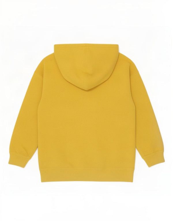 Maglione in pile con cappuccio grafico oversize da donna Champion UK 14 Giallo medio