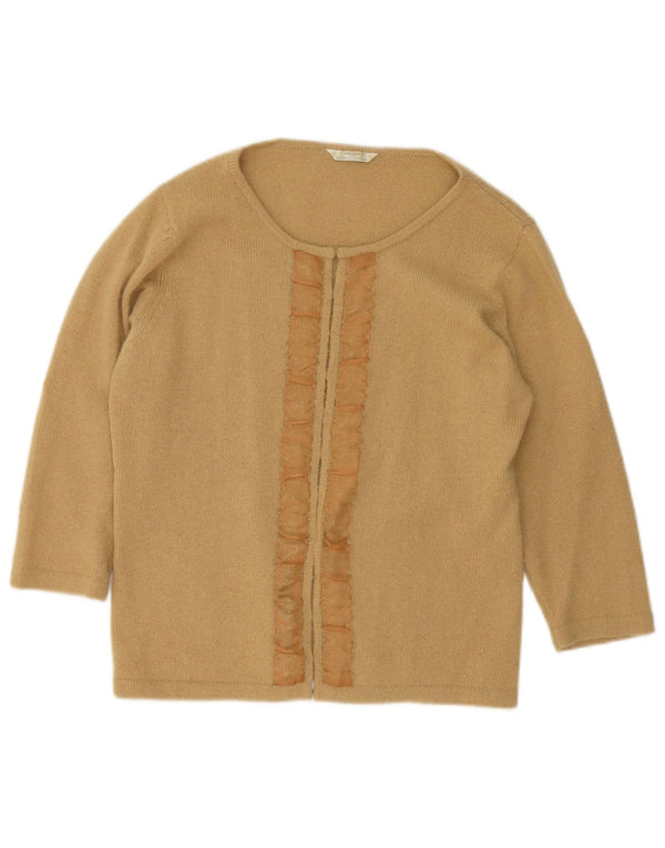 Maglione maglione con scollo a barca da donna Marks & Spencer UK 16 grande Beige