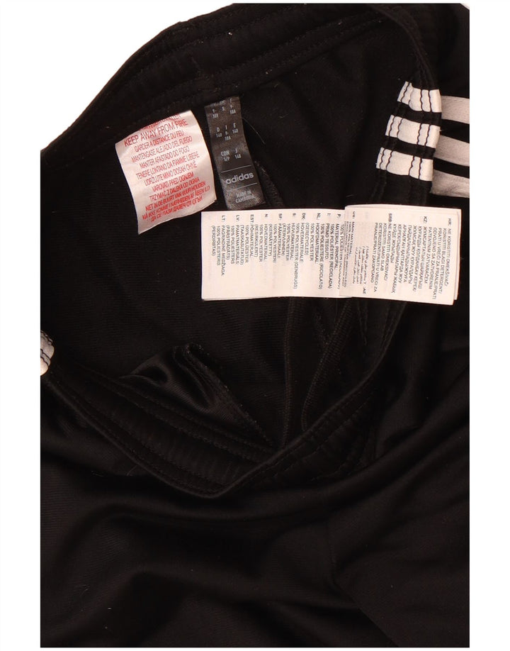 Pantaloni della tuta Adidas Aeroready da ragazzo 9-10 anni in poliestere nero