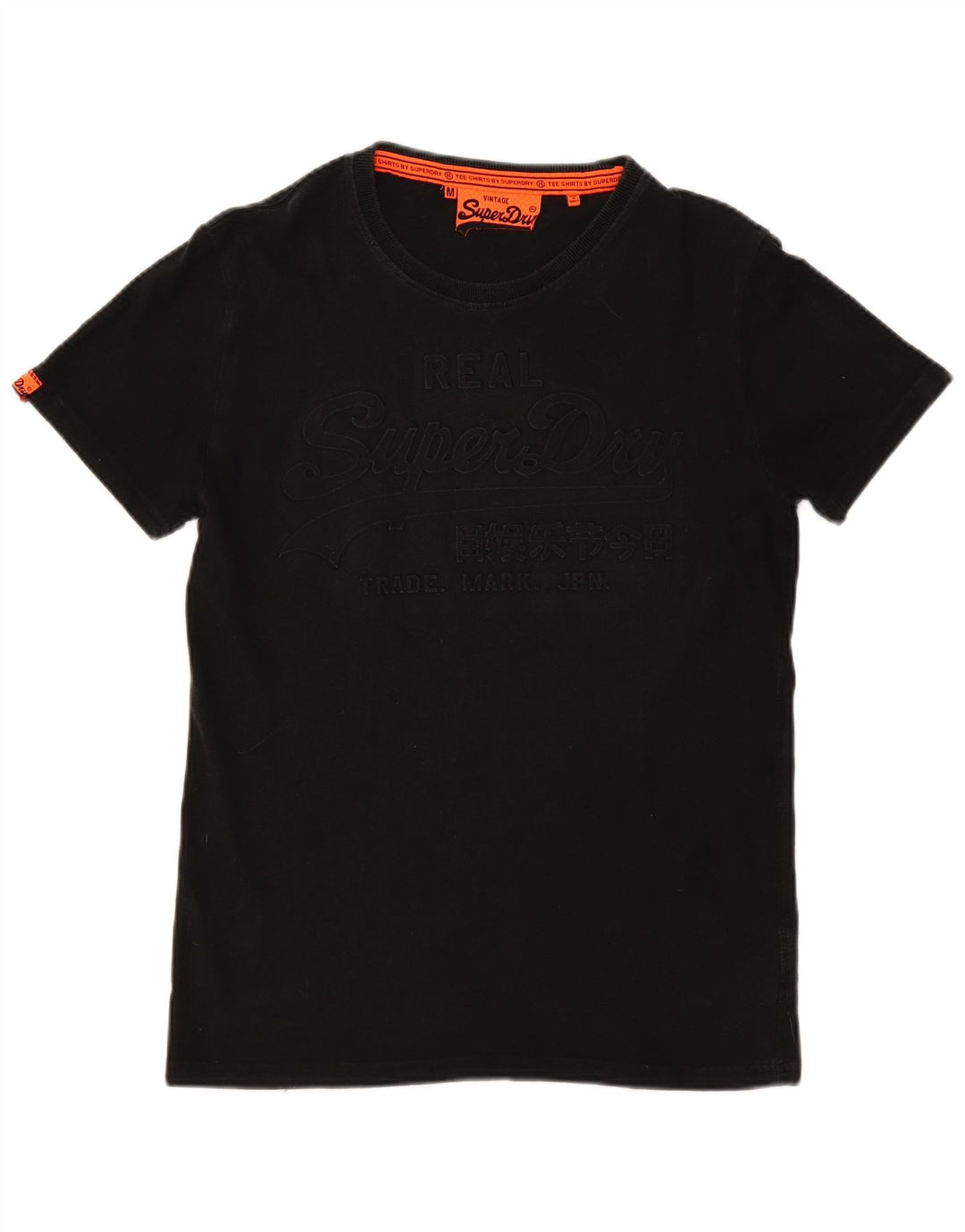 T-shirt grafica da uomo SUPERDRY Top in cotone nero medio