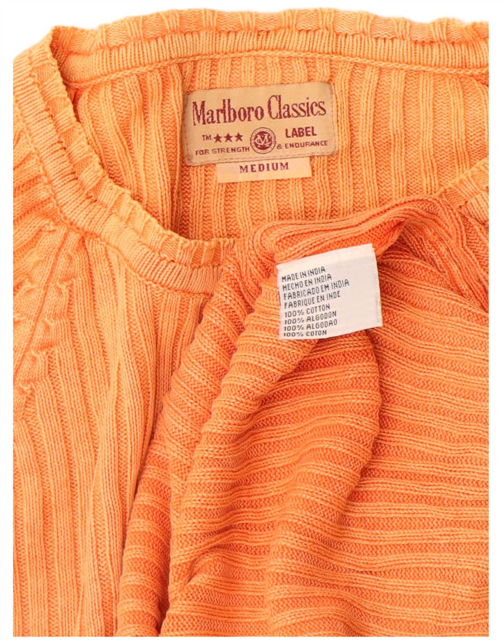 MARLBORO CLASSICS Maglione da donna con scollo a barca UK 12 Arancione medio