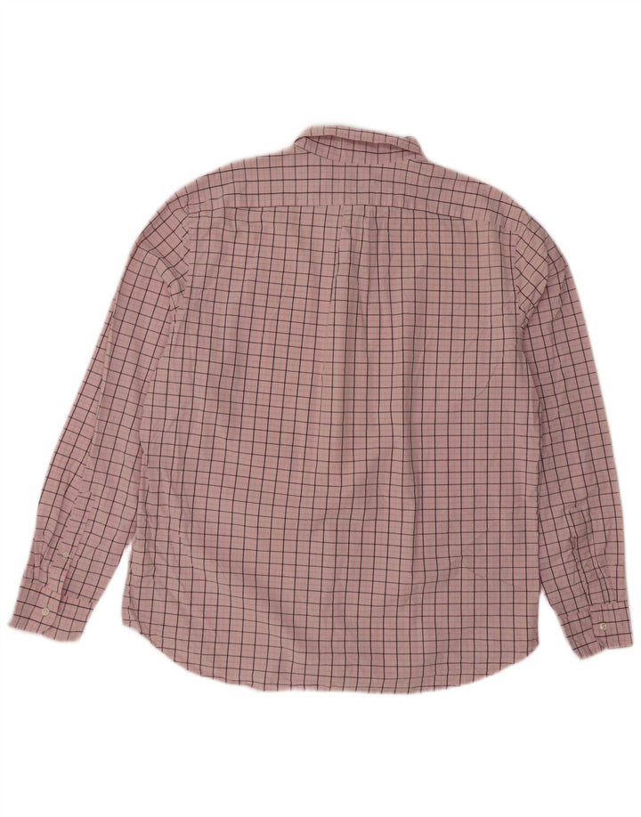 Camicia da uomo J. Crew vestibilità classica XL in cotone a quadri rosa