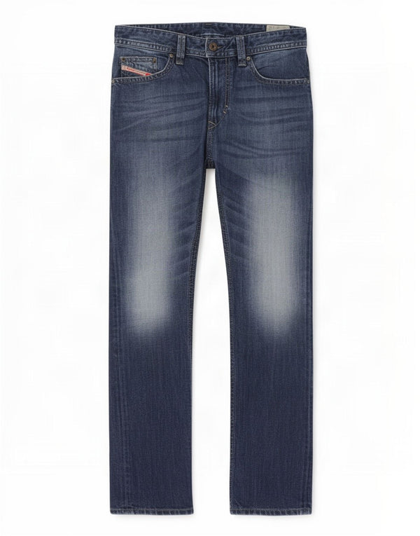 Diesel Uomo Thavar Skinny Slim Jeans W30 L30 Cotone Blu
