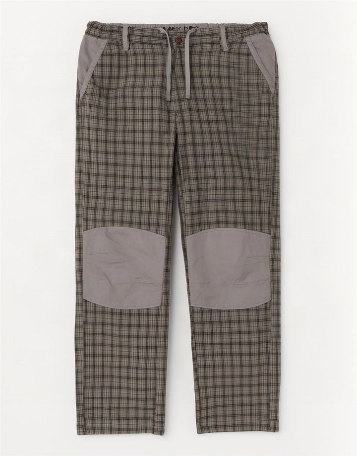 Pantaloni chino dritti da uomo Think Pink grandi W36 L32 a quadri grigi