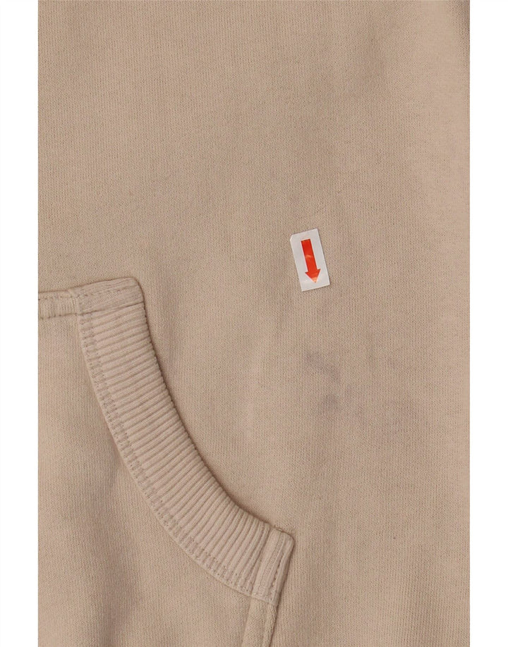 Maglione con cappuccio grafico da donna SUPERDRY UK 8 piccolo cotone beige