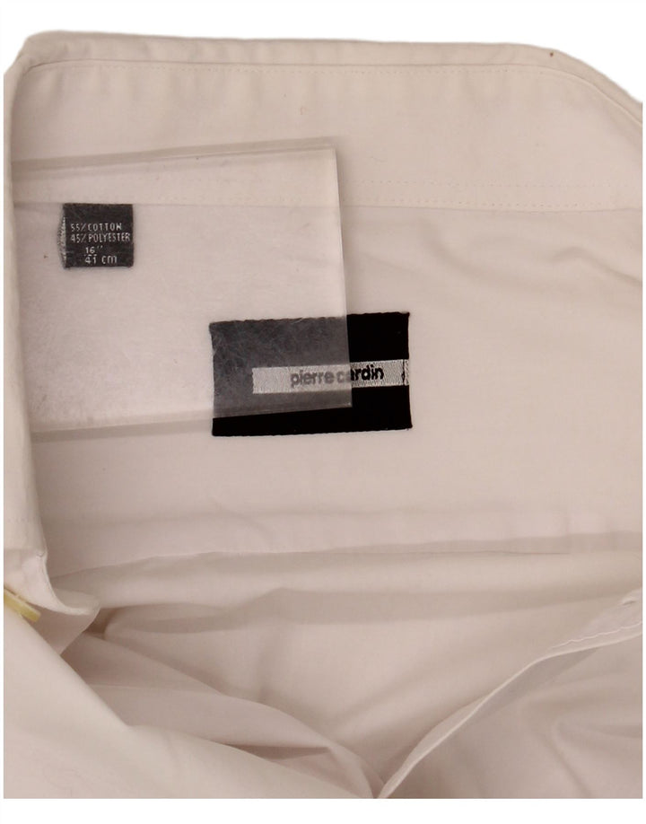 Camicia formale da uomo Pierre Cardin taglia 46 41 grande cotone bianco