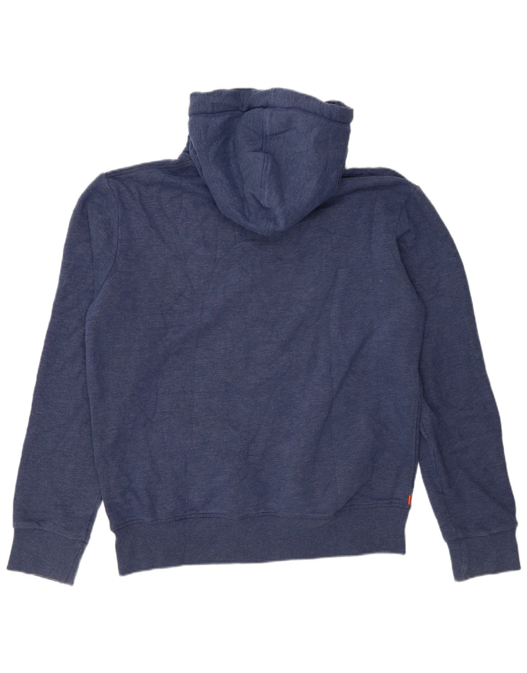 Felpa con cappuccio grafica da uomo Superdry XL in cotone blu navy