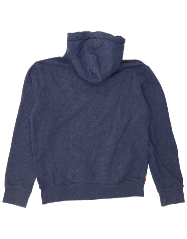 Felpa con cappuccio grafica da uomo Superdry XL in cotone blu navy