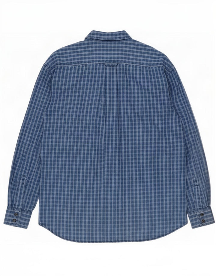 Camicia da uomo Lee XL in cotone a quadri blu