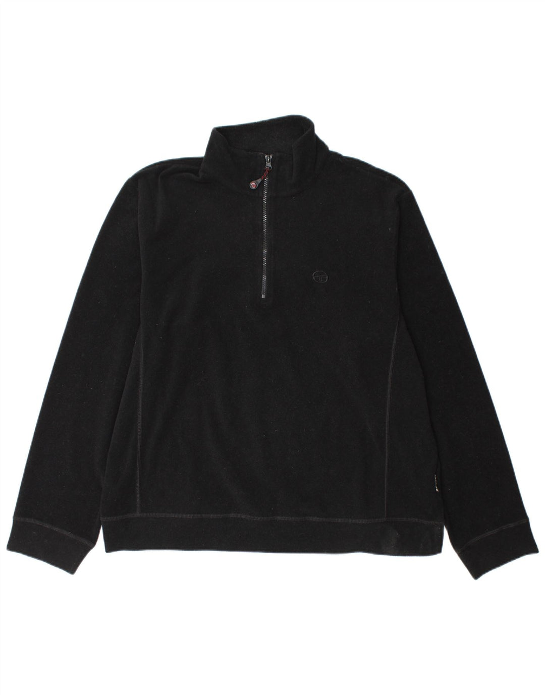 Maglione in pile da uomo Sergio Tacchini con zip e collo XL poliestere nero