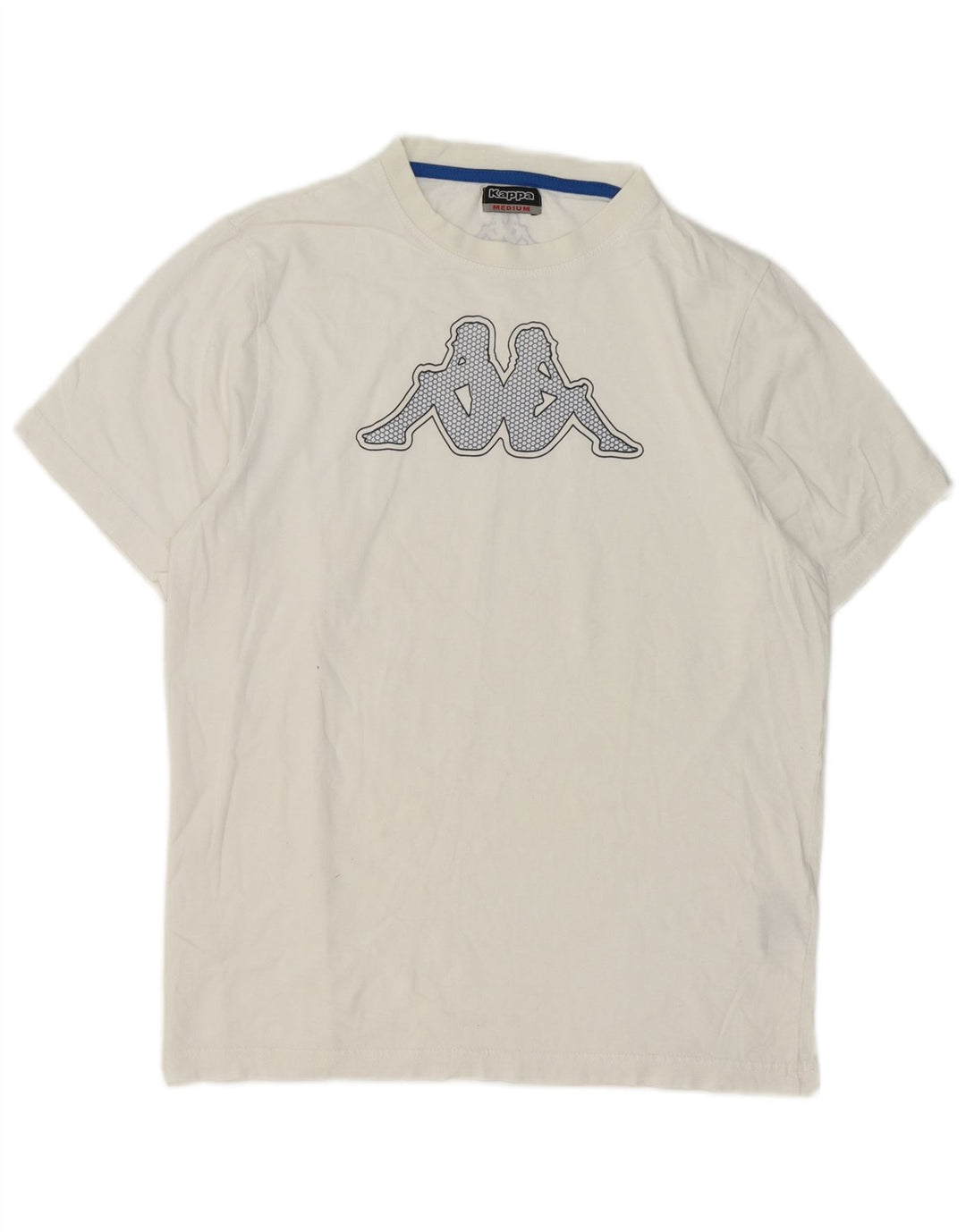 T-shirt grafica da uomo Kappa Top in cotone bianco medio