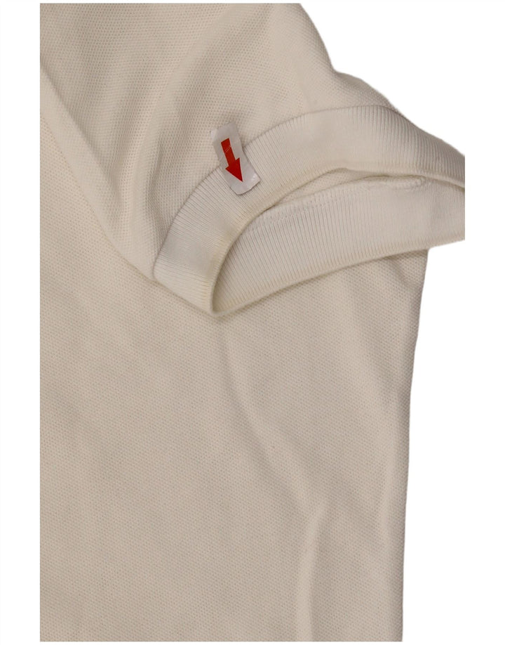 Polo da donna Lacoste taglia 46 XL in cotone bianco