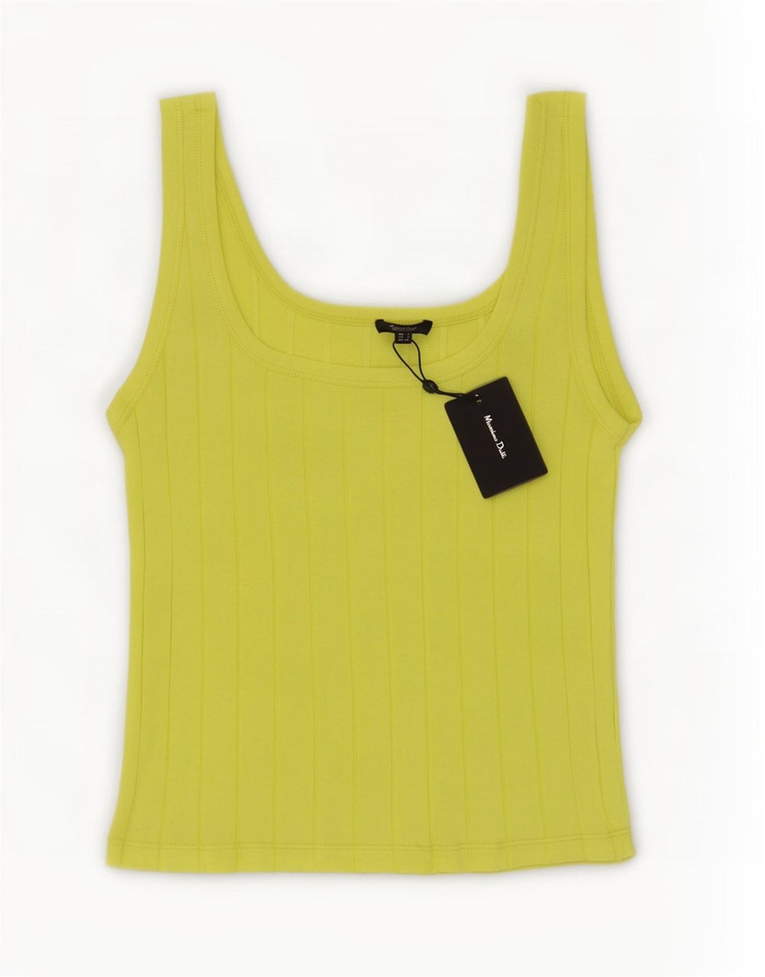Canotta da donna Massimo Dutti UK 8 piccola in cotone giallo