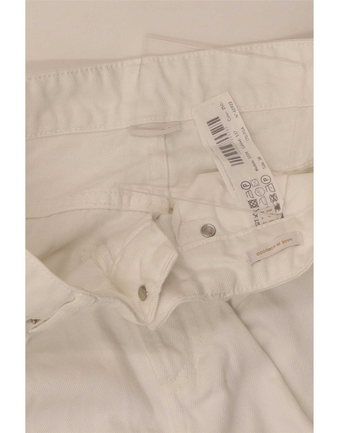 Jeans larghi da donna Massimo Dutti EU 38 Small W28 L31 Bianco