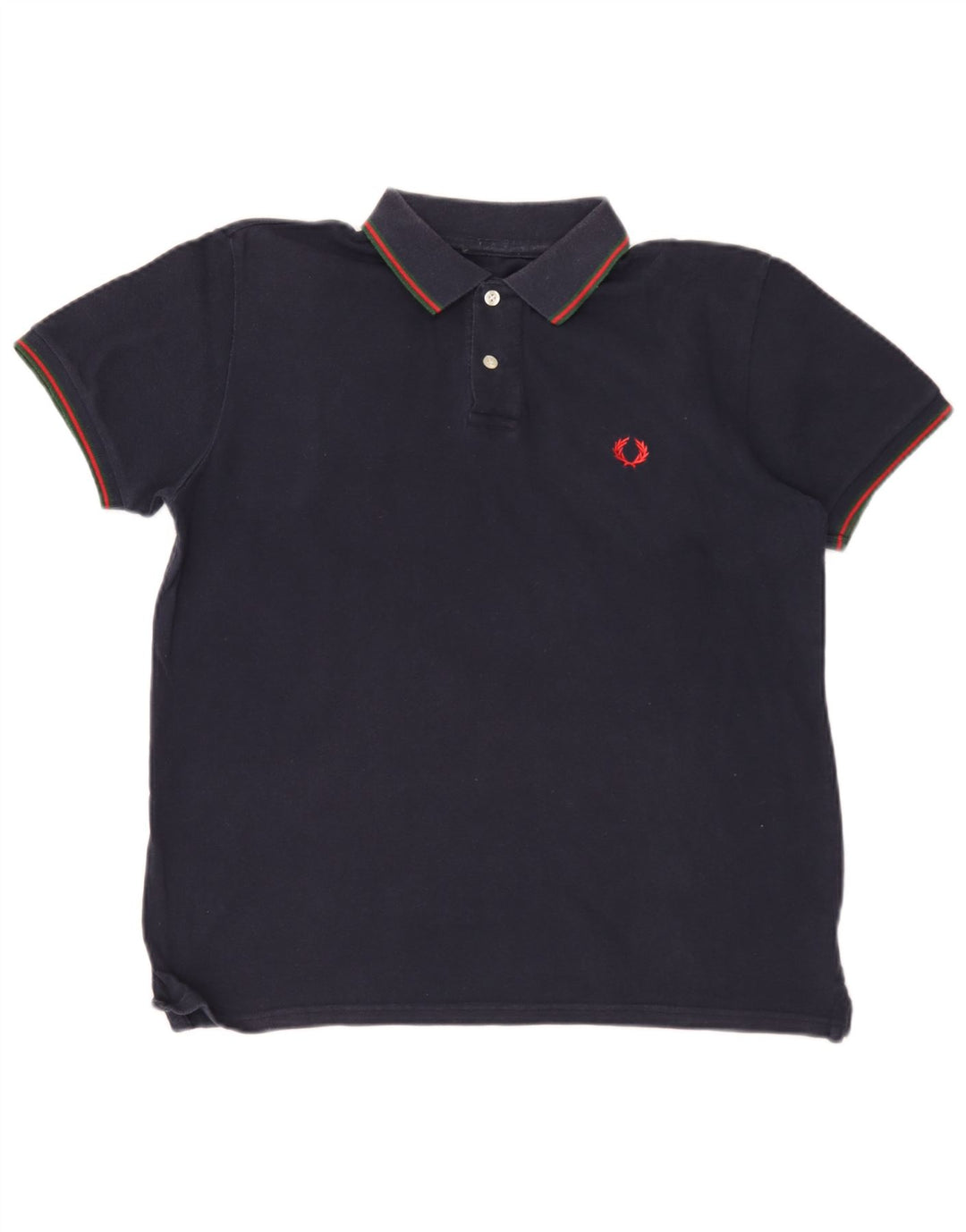 Polo da uomo Fred Perry in cotone blu navy medio
