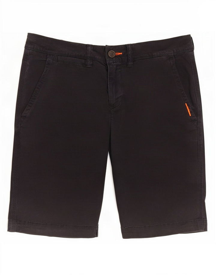 Pantaloncini chino slim fit da uomo Superdry W30 cotone nero medio