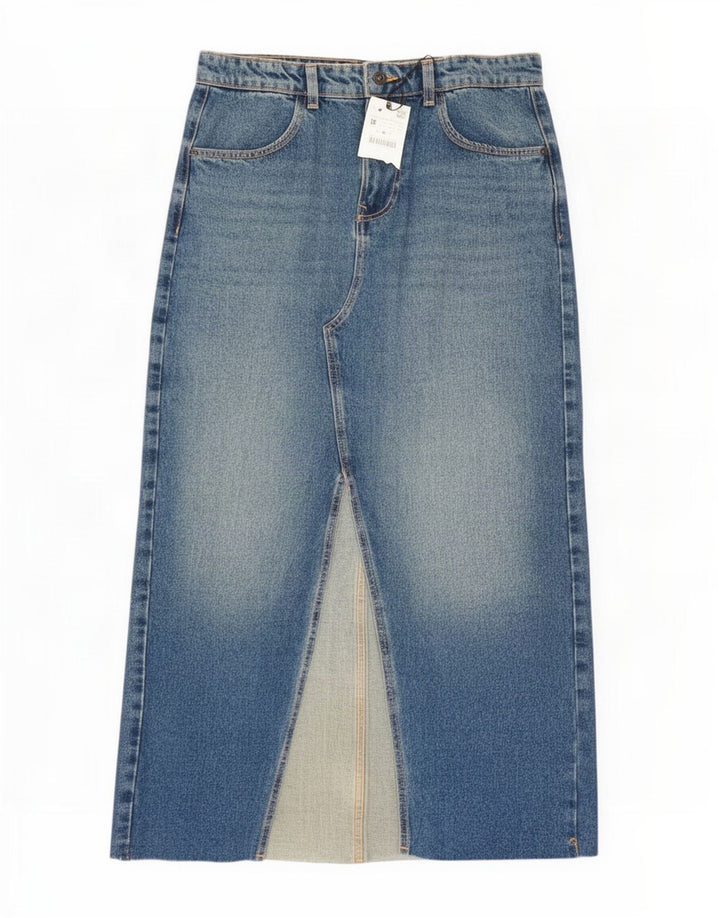 Gonna maxi in denim Zara da donna, media W28, cotone blu