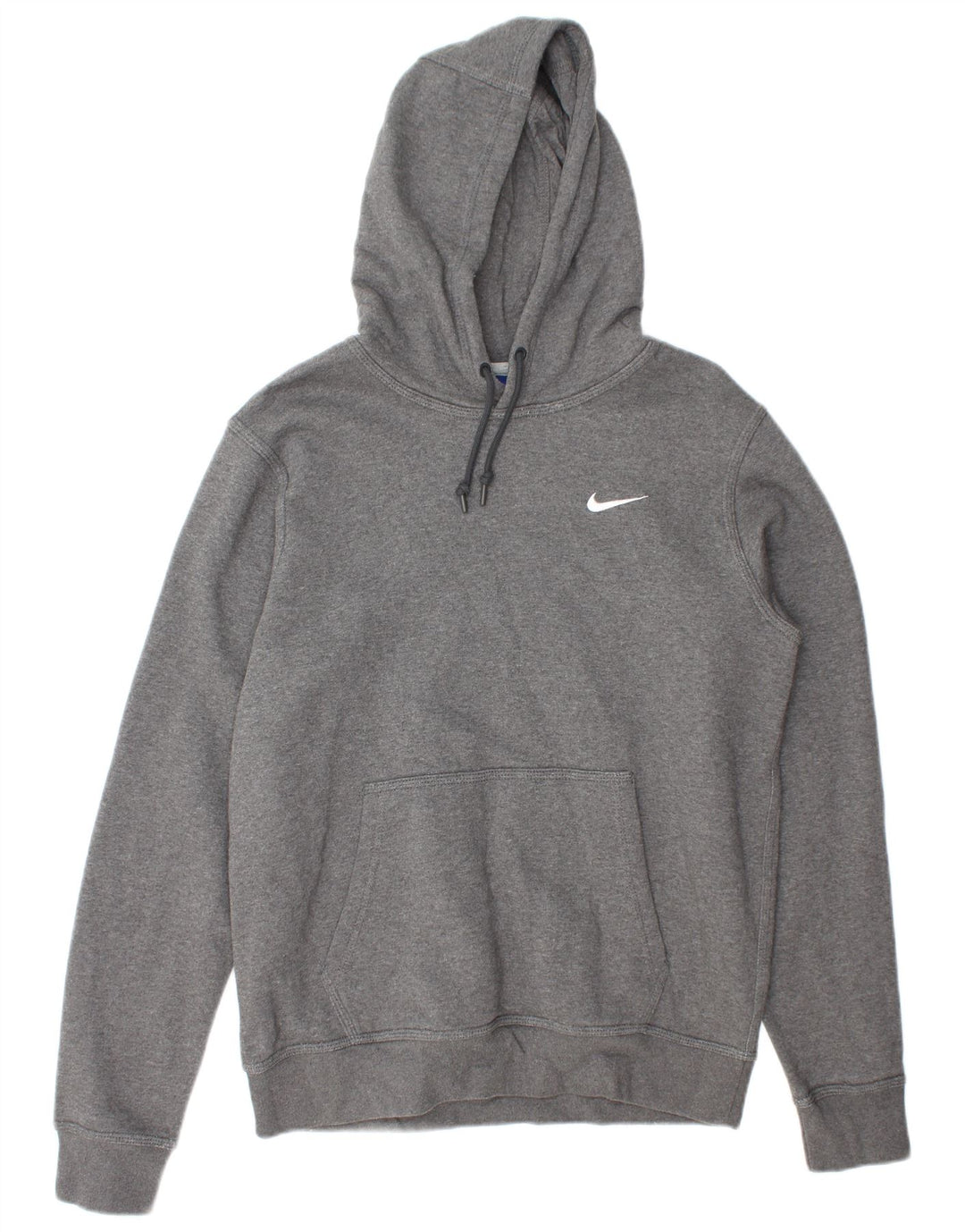 Felpa con cappuccio da uomo Nike in cotone grigio medio