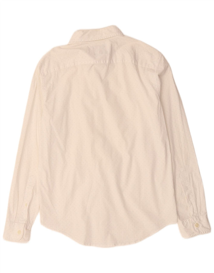 Camicia da uomo Abercrombie & Fitch bianca media maculata