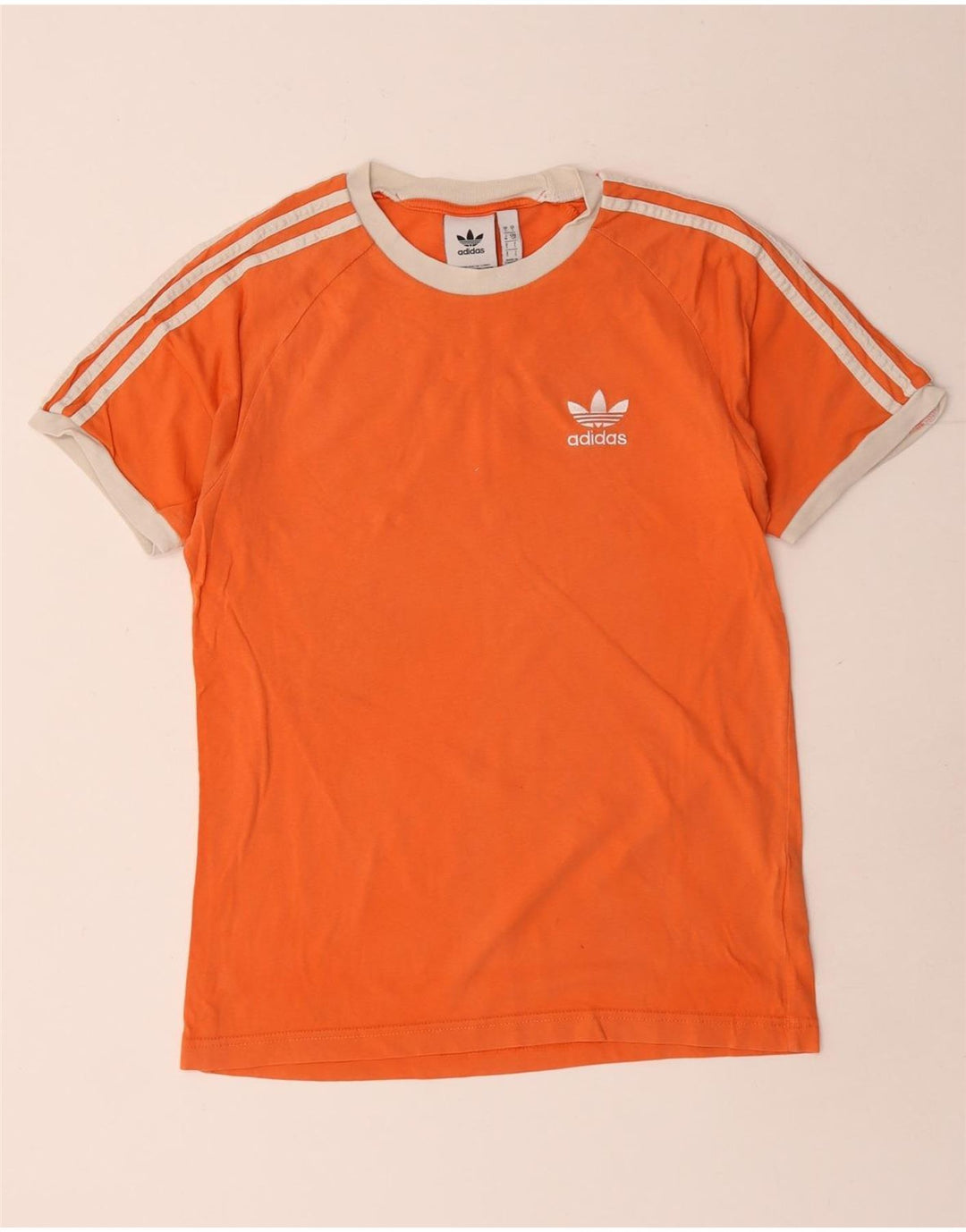 Maglietta Adidas da uomo Top Small in cotone arancione