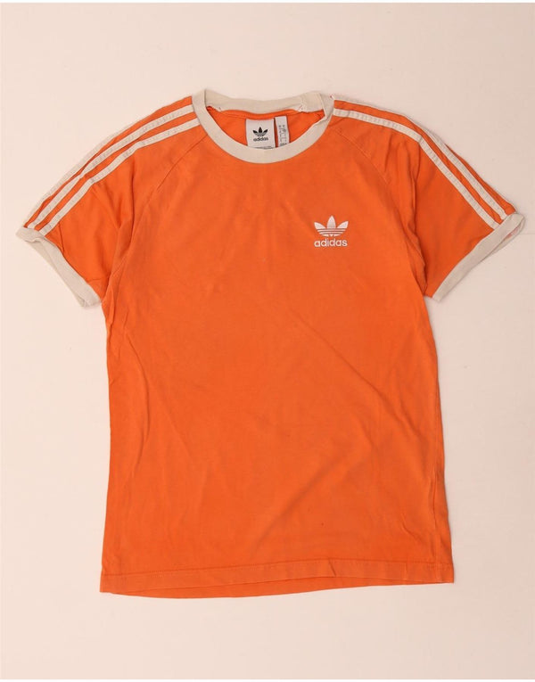 Maglietta Adidas da uomo Top Small in cotone arancione