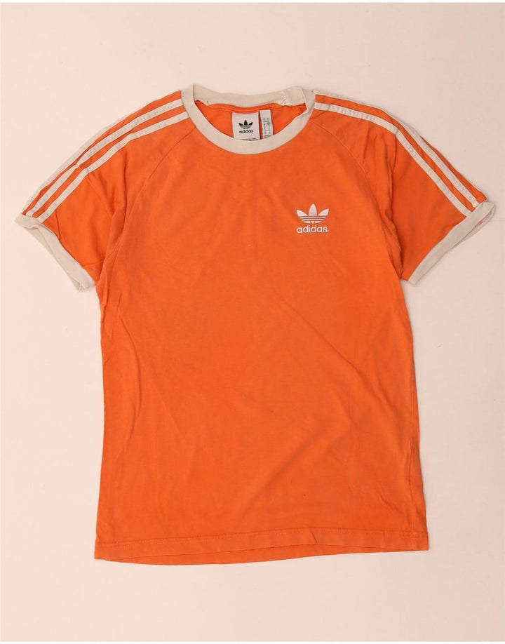 Maglietta Adidas da uomo Top Small in cotone arancione