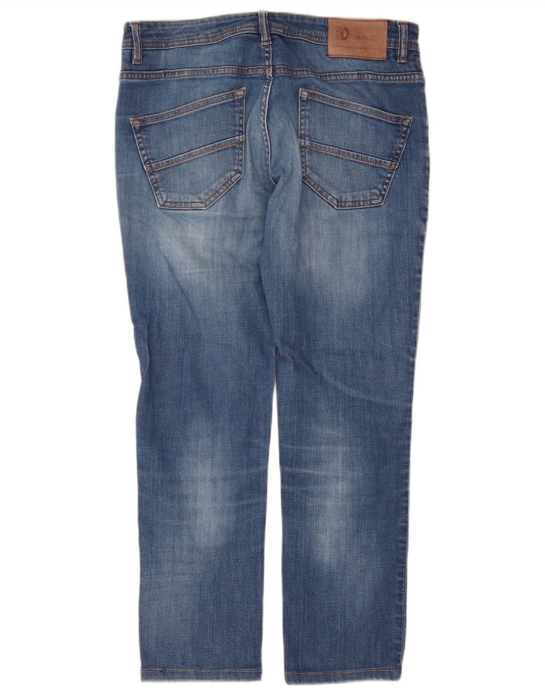 Jeans crop slim da donna di Dack IT 48 XL W32 L26 cotone blu